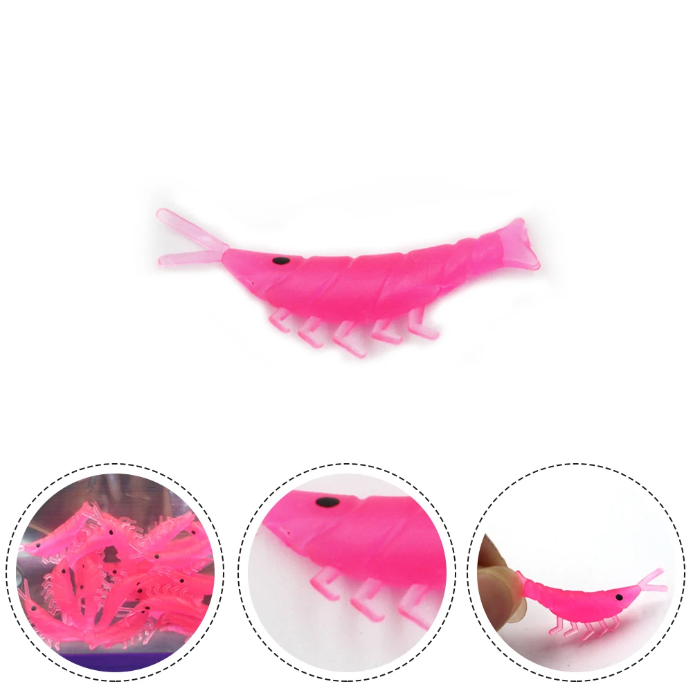 

20 Pcs Simulation Shrimp Fishing Simulation Soft Prawn Lure Bait Sea Fishing Lures 33mm Soft Shrimp Luya Bionic Bait Freshwater
