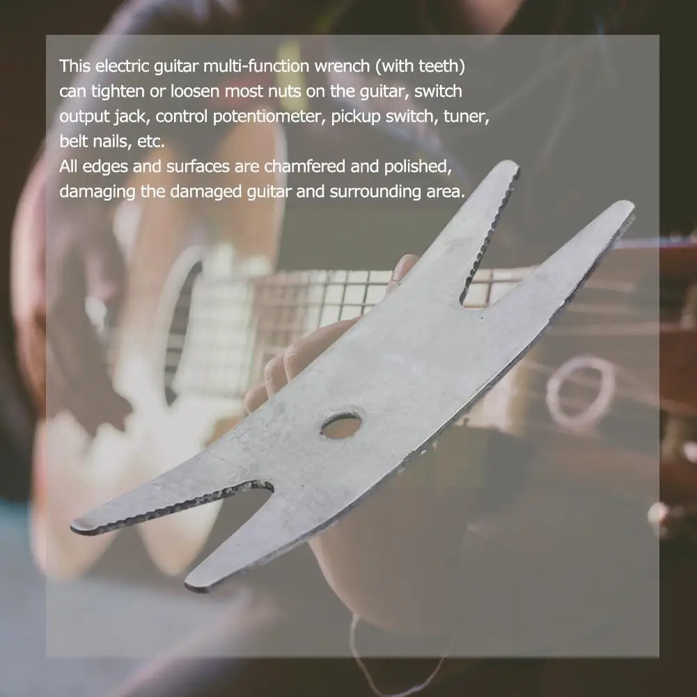 

1 шт. оригинальный Мульти-инструмент из бас-стали для бас-гитары, гаечный ключ, ручка, гнездо, тюнер для затяжки кастрюль, переключатели для б...