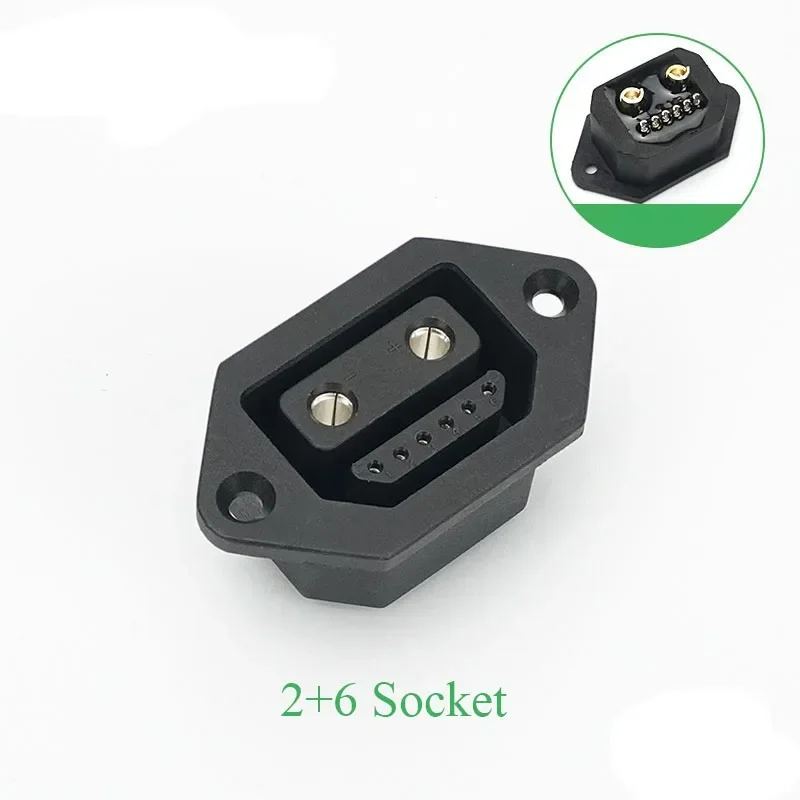 2 + 4/2 + 6 литиевая батарея, разъем для зарядки электромобиля, сильноточный разрядный порт, адаптер, контактный разъем для зарядки