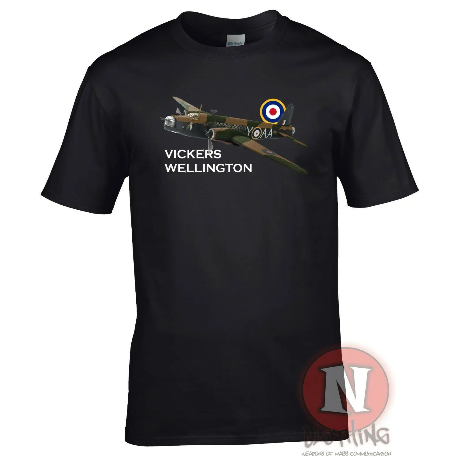 

WWII RAF Vickers Wellington Bomber T Shirt. New 100% Cotton Short Sleeve O-Neck T-shirt Casual Clothing Mens Top