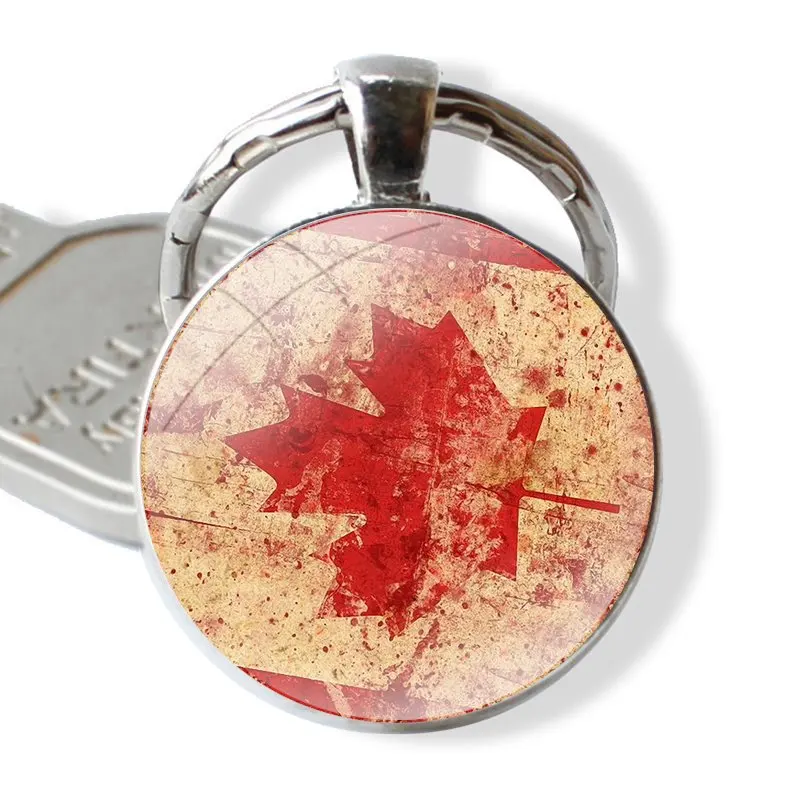 25 мм стеклянный брелок Cabohcon для ключей ювелирные изделия подарок в ретро стиле