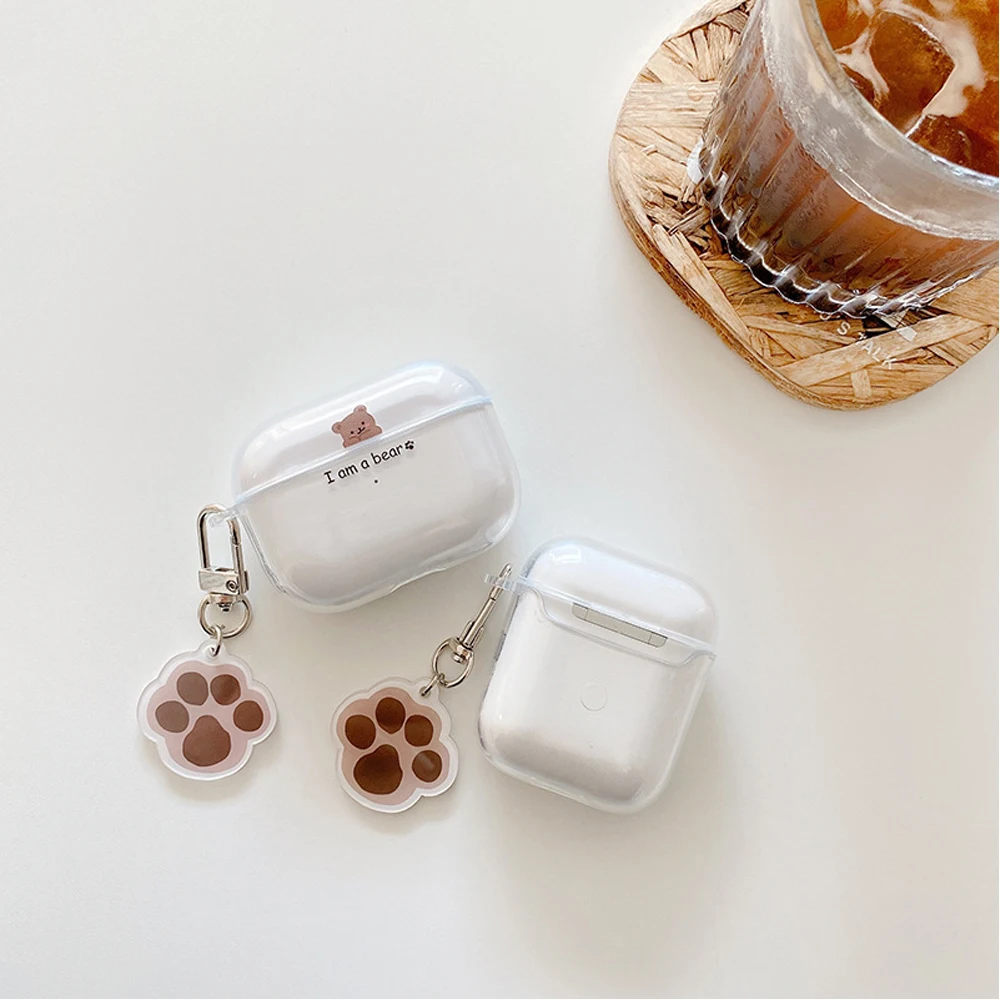 

Чехол для наушников Airpods 3, мягкий чехол из ТПУ, чехол с милым медведем, чехлы для наушников Apple Airpod Pro 2, 1 коробка, сумка