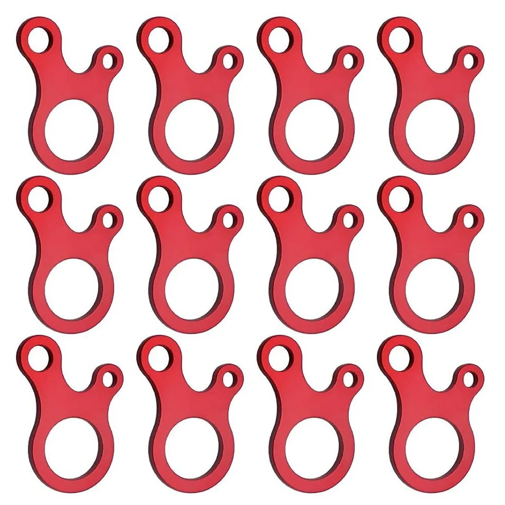

Wind Rope Cord Adjuster 12pcs Ultralight Aluminum Alloy Tent Rope Tensioner Guyline for Camping Outdoor Activity Tent Accessory