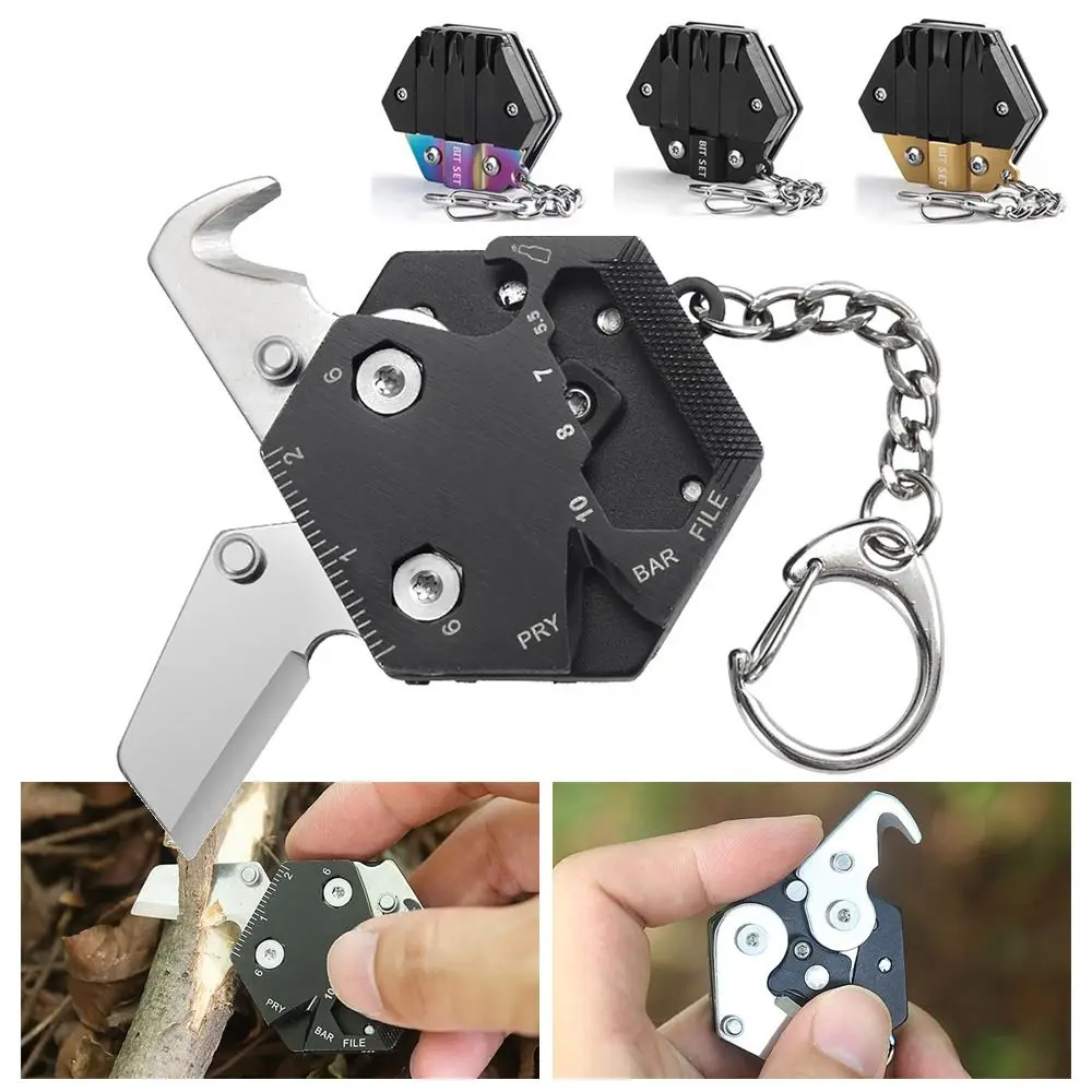 

Powerful Multi-tool Multifunctional Hexagon Tool Keychain Pocket Tools Survival Equipment Outdoor Contraption