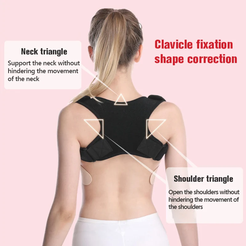 

Posture Corrector Corset Adjustable Back Shoulder Brace Support Prevent Clavicle Spine Pain Relief Lumbar Corrector Belt XA247Q