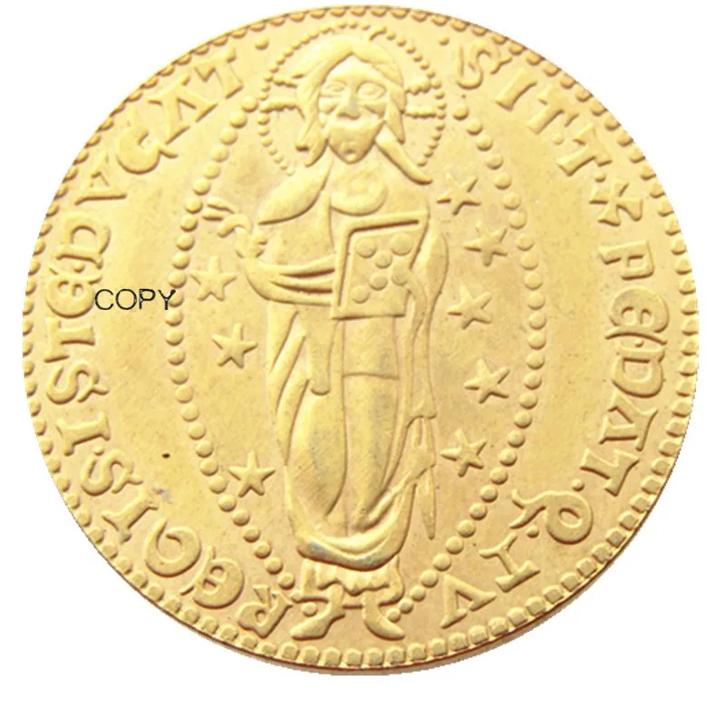 

Серебряная/позолоченная копия монеты Италия 1 Дукато-Джованни