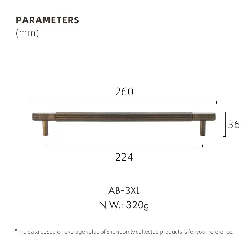 

Ручки для мебели Dooroom Античная латунь