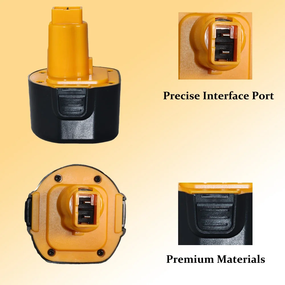 Никель-металлогидридный аккумулятор для Dewalt 9 6 V 4800mAh