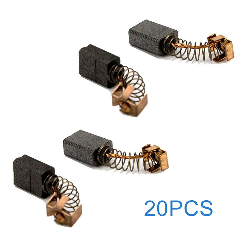 20 шт. угольные щетки 5*8*11 мм сменные аксессуары для дрели 6510LVR 6800DBV 6801DBV 6802BV