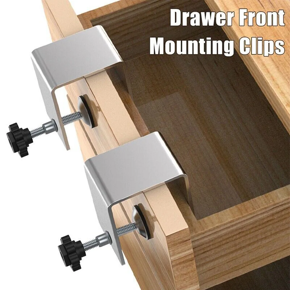 

Drawer Front Installation Clamps Heavy Duty Stainless Steel Mounting Tool For Furniture Repairing Carpentry Woodworking Supplies