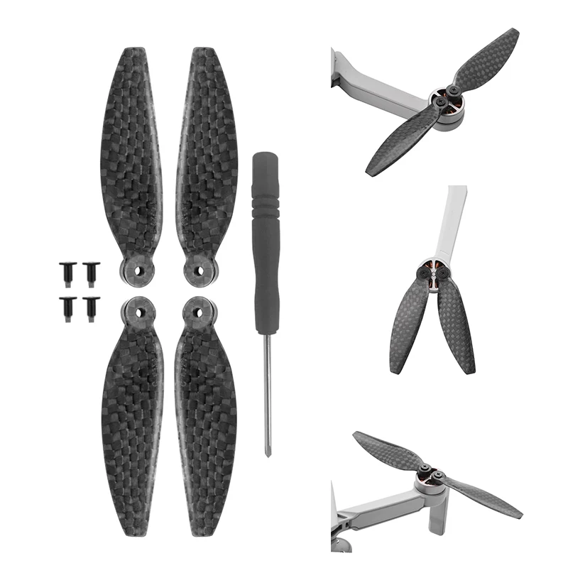 

Low Noise Propeller Carbon Fiber Blade For Dji Mavic Mini Drone Spare Parts Folding Props Durable Cw Ccw Wing