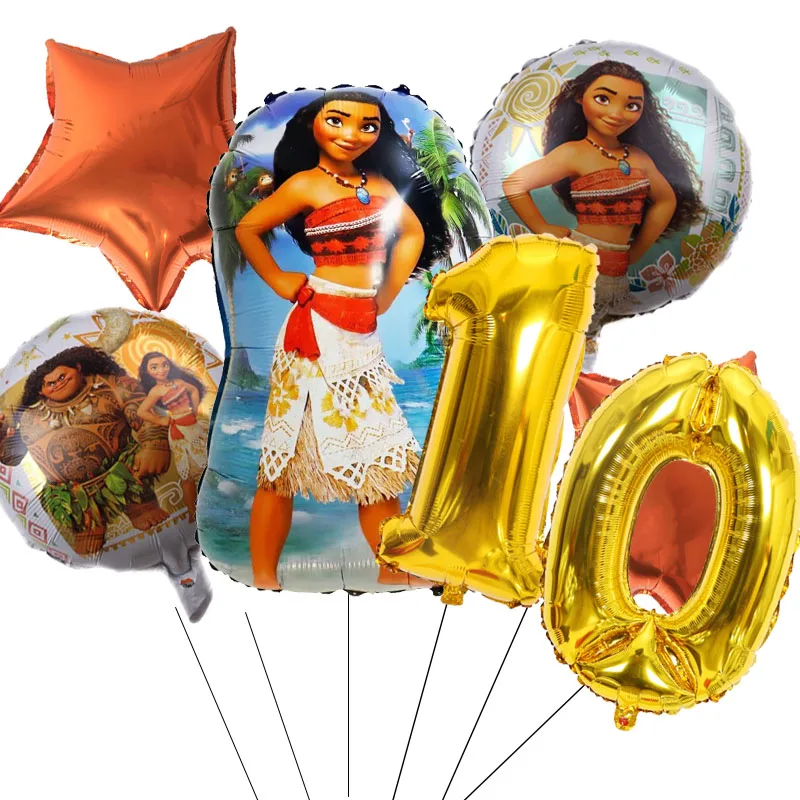 Воздушный шар Принцесса Моана Disney принадлежности для вечерние ринки в честь Дня