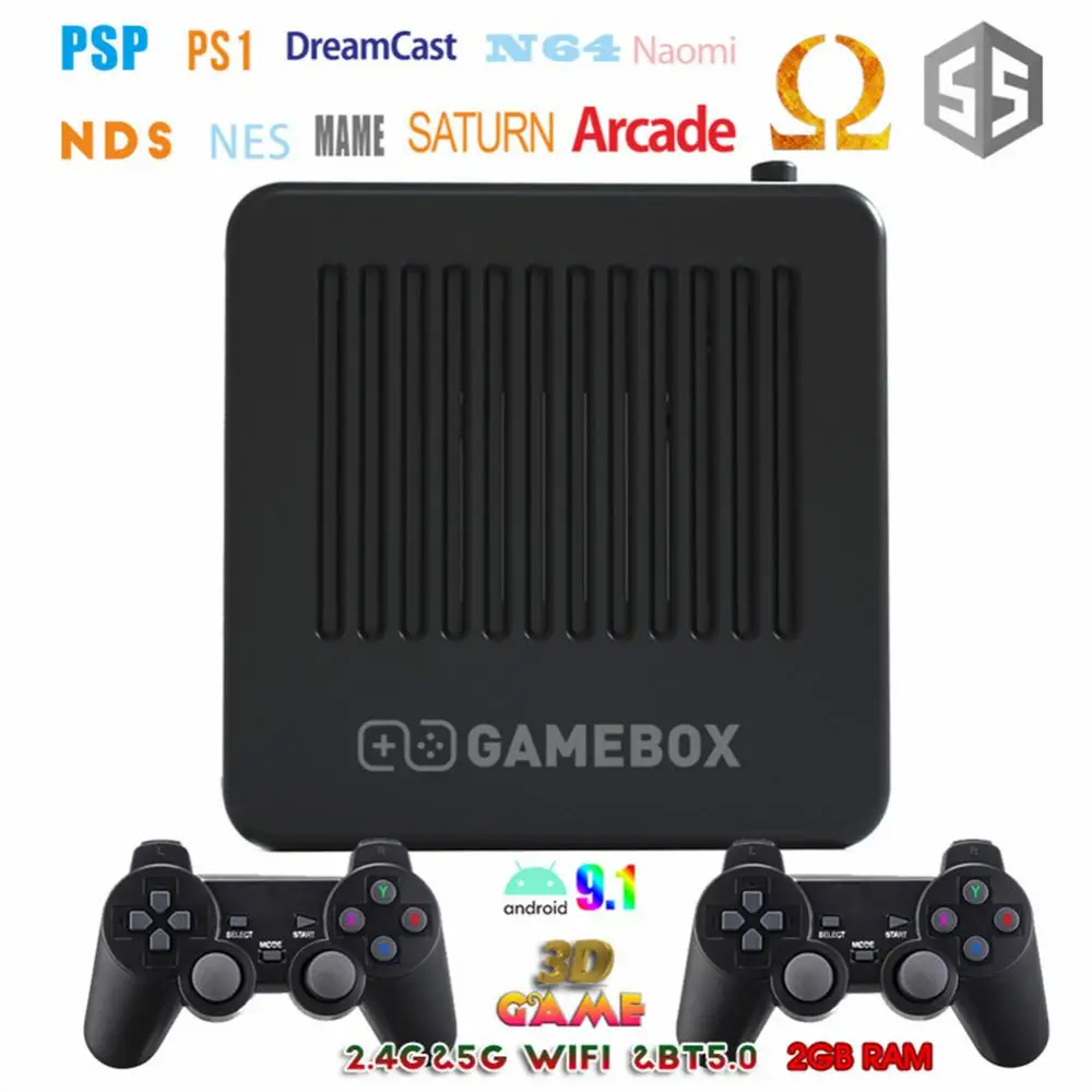 G11 GAMEBOX Dual System Android 10000+ Retro Video Game Consoles HD TV Game Player Wireless Controllers For PSP Arcade Games