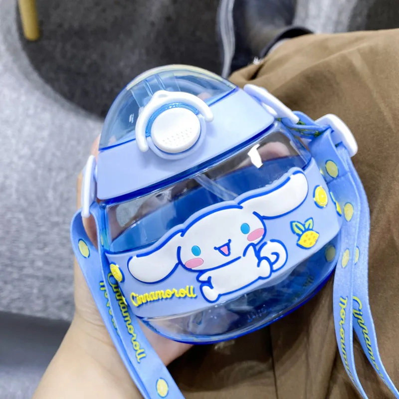 

Kawaii Hellokitty Cinnamoroll Sanrio Water Cup Female Summer High-Value Cute Cup Plastic Portable Straw Cup Student