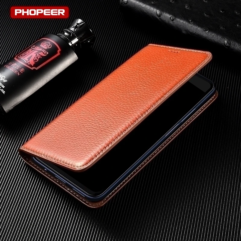 Чехол-книжка из натуральной кожи для Huawei Honor 200 Lite 100 Pro 90 80 SE 70 60 50