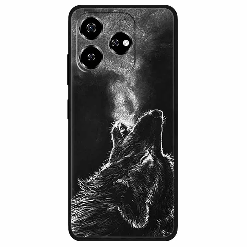 Мягкие силиконовые чехлы из ТПУ для телефона ZTE Blade V60 чехол с рисунком совы Льва