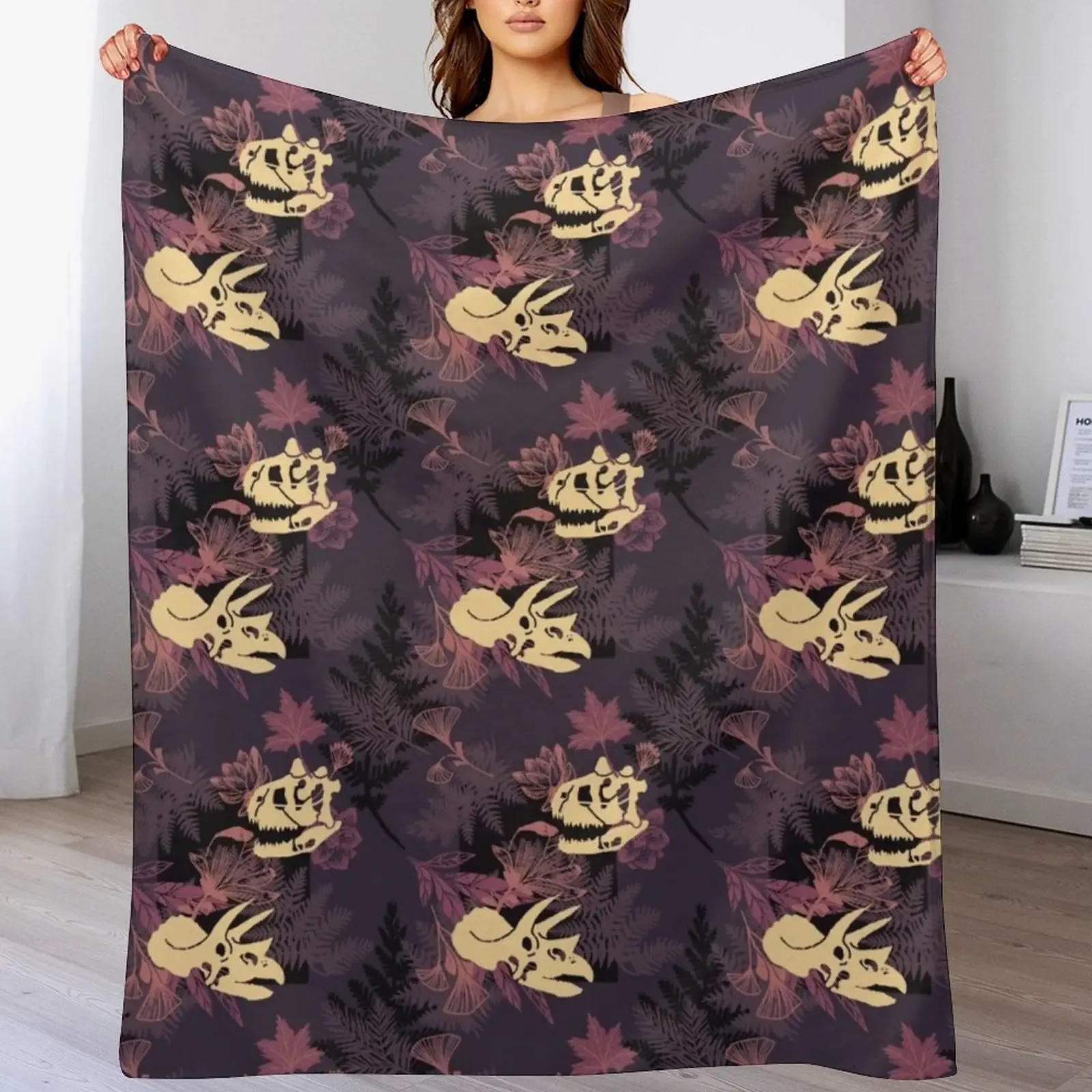 Карнотавр и трицератопс очень хорошие друзья одеяло для декоративного дивана