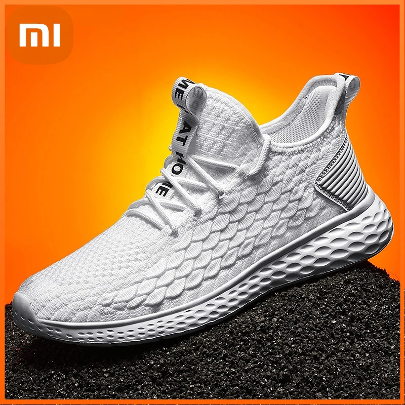 

Xiaomi Men Running Shoes Sneakers Fly Weave Lightweight Breathable Male Walking Shoes Large Size Sports Shoes Zapatillas Hombre