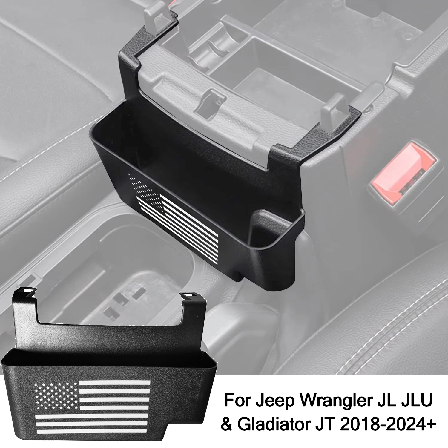Подвесной ящик для хранения на центральной консоли Jeep Wrangler JK JL Gladiator JT 2011-2023