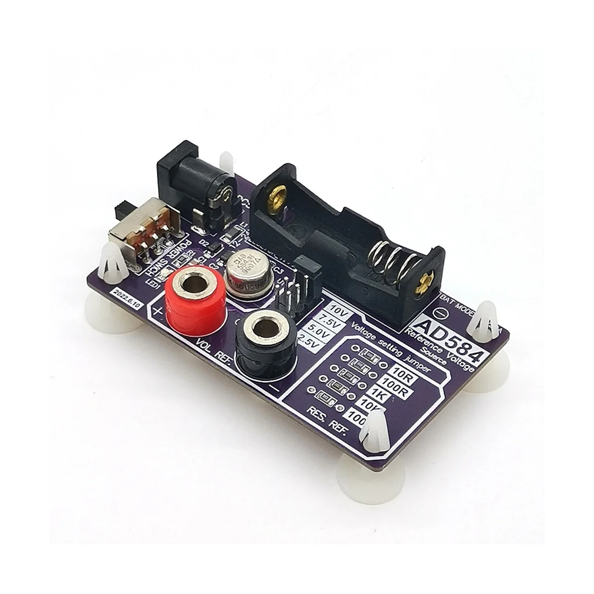 

AD584 High Precision Voltage Reference Module with 4 Channel 2.5V/7.5V/5V/10V&5 Levels 10R/100R/1K/10K/100K(no box)