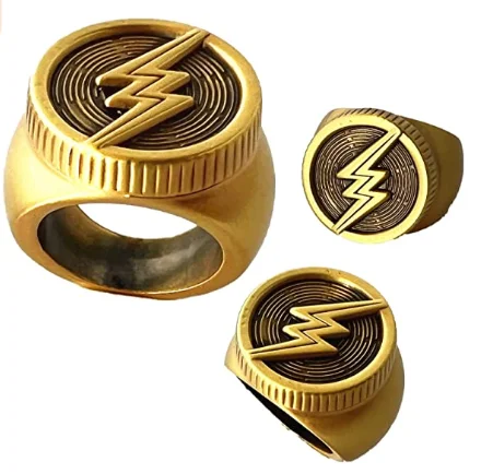 FANTASY UNIVERSE Superhero Flash Ring Lightening Metal Jewelry Exclusive Design Available for Wholesale