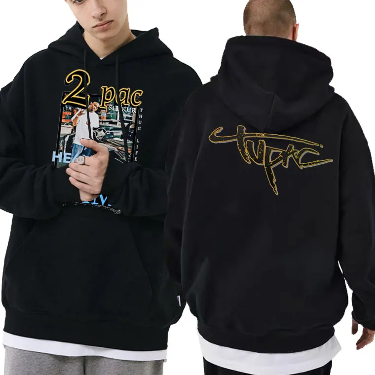 

Rapper Tupac 2Pac Shakur Heavy In The Came Print Hoodie Spring Men's Fleece Cotton Hoodies Men Women Fashion Hip-Hop Sweatshirt