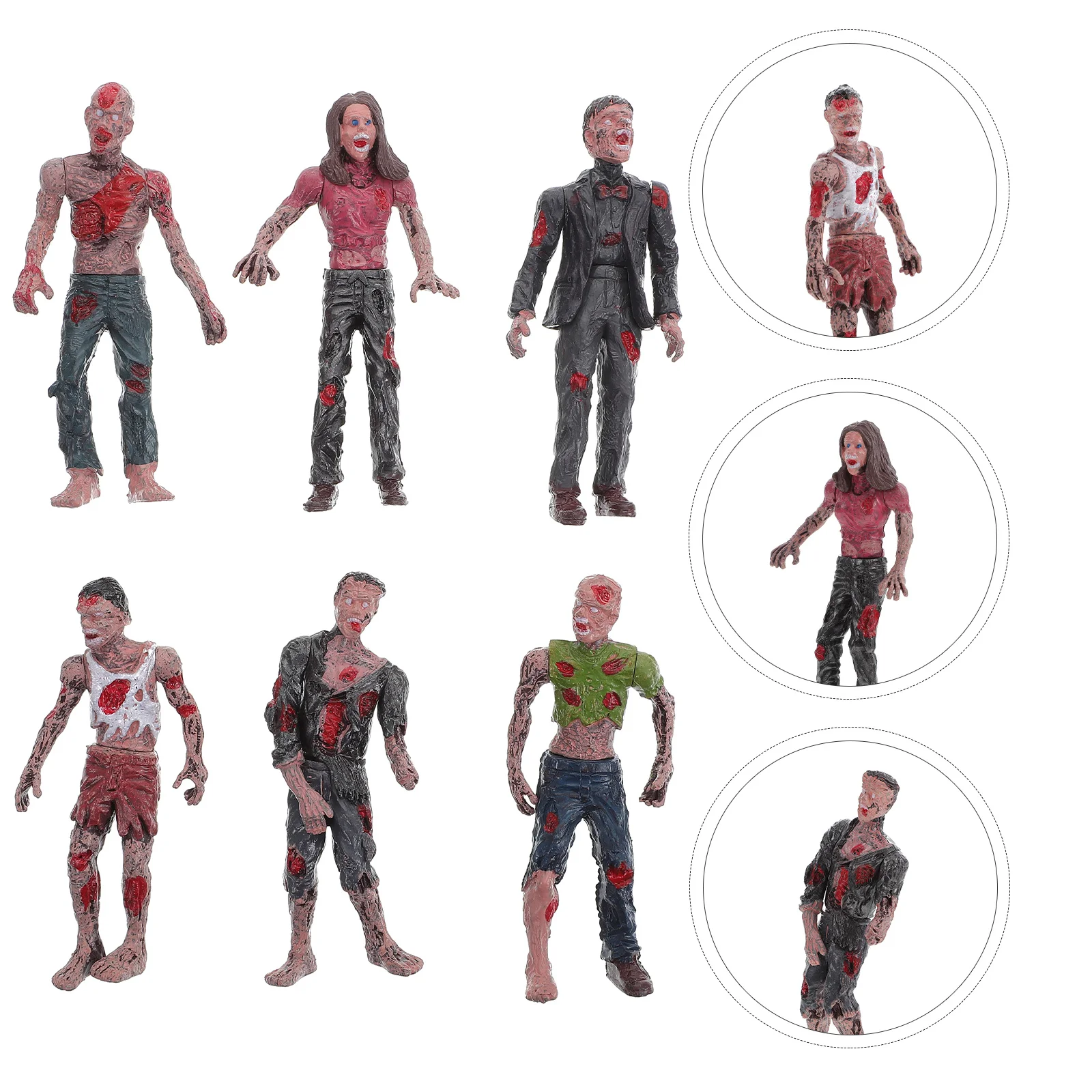

Zombie Figures People Figure Playset Prankmini Miniature Figurines Toyactionkids Scenes Trains Model Props Party Modelsterror
