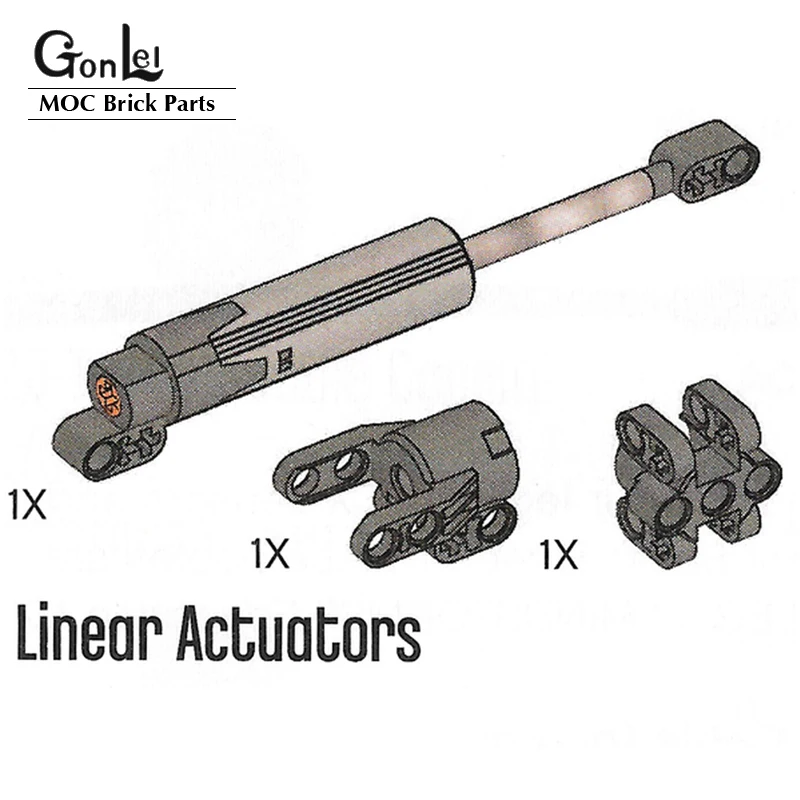

3Pcs/Pack Technical Linear Actuator 61927 High-Tech Axle and Pin Connector Block Holder 61904 61905 MOC Bricks Parts Toys