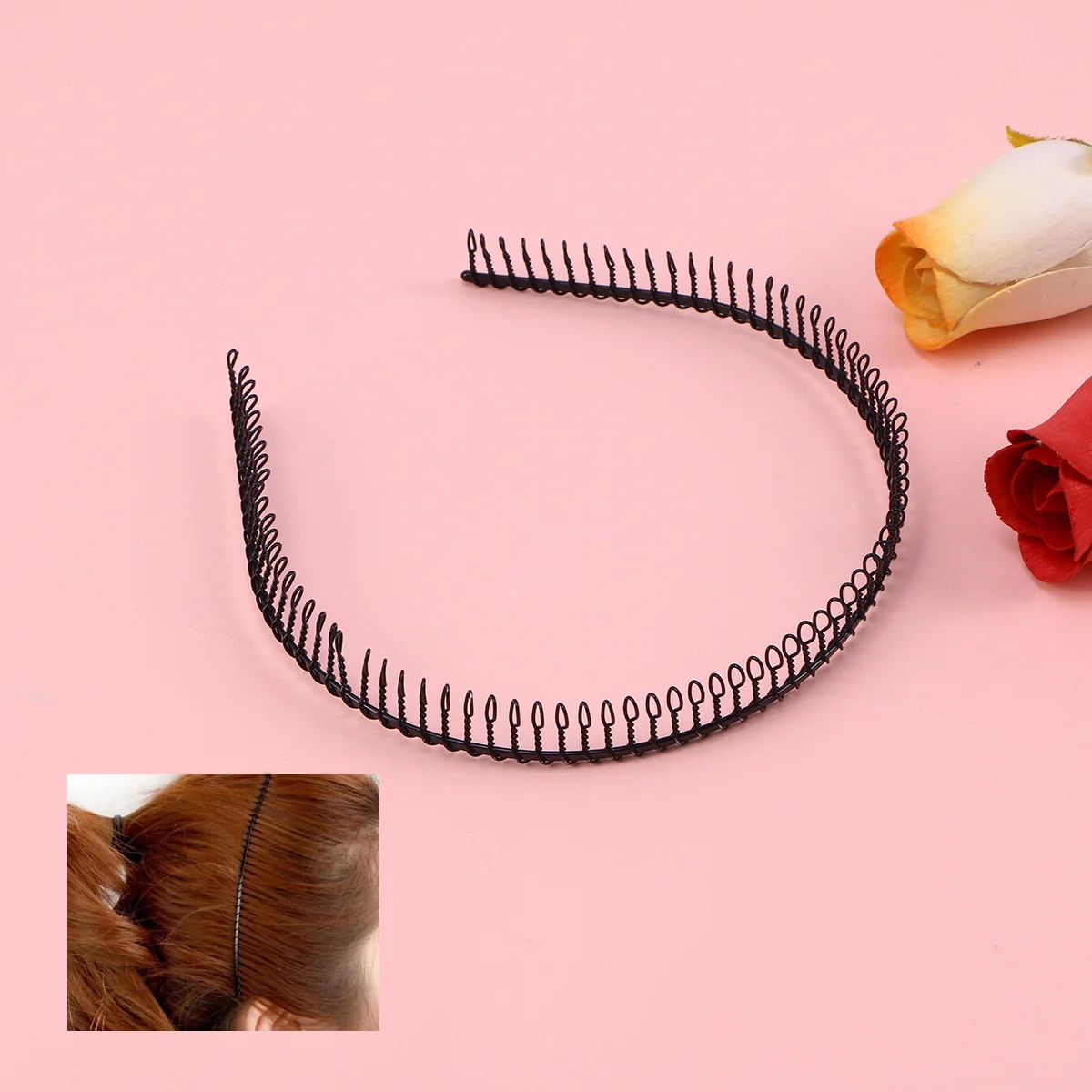 

1pc Metal Comb Durable Wide Hair Accessoires Hairband for Ladies