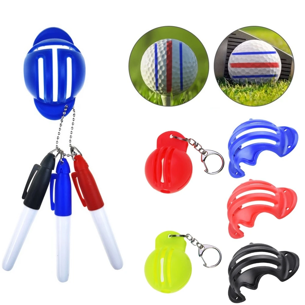 

Golf Ball Line Clip Marker Plastic Golf Line Liner with Hook Double-sided Drawing Marking Alignment Putting Tool