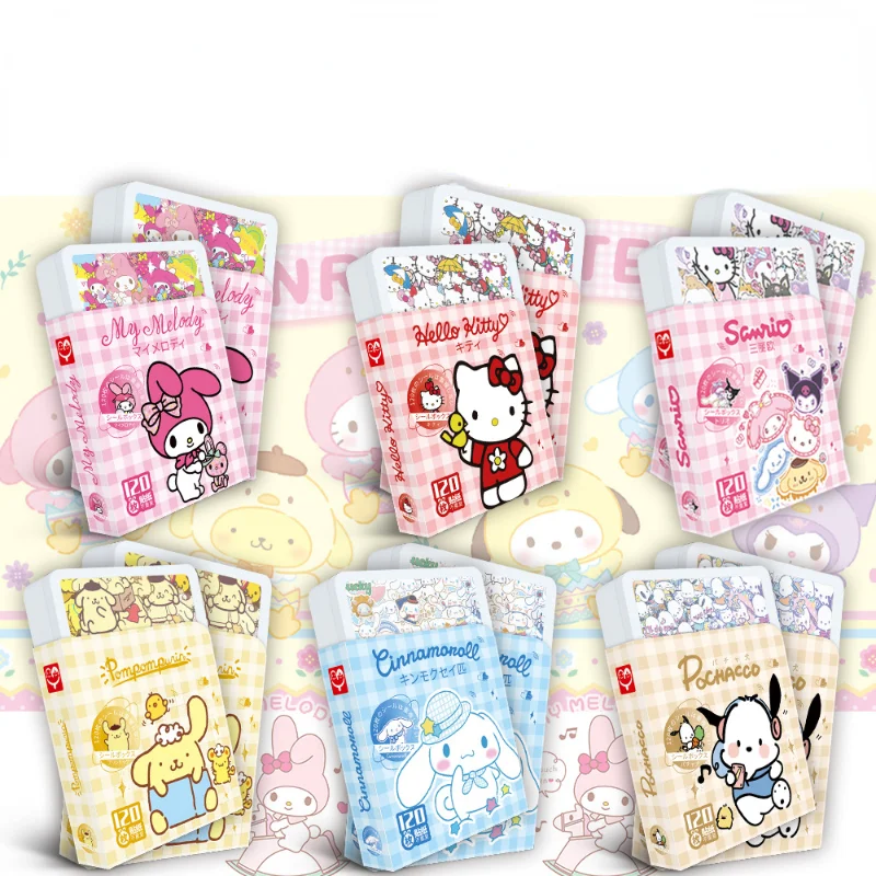 

120 шт. аниме Sanrio стикер мультфильм милые граффити карточки ноутбук ручная кружка декоративная подарочная коробка стикер Рождественский подарок на день рождения