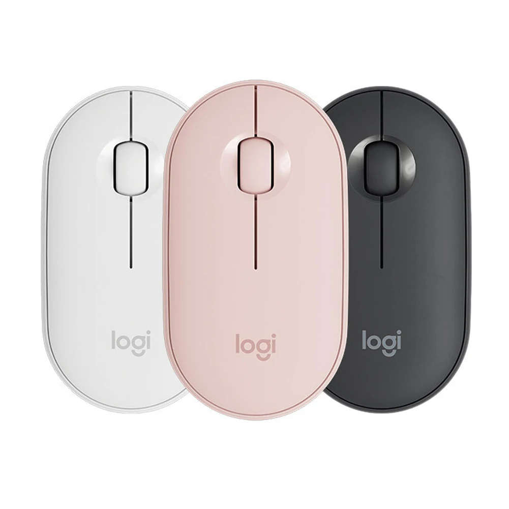 

Logitech Pebble M350 2.4G Wireless Mouse 1000 DPI Optical Tracking Mice 3 Buttons Bluetooth-compatible with USB Nano Receiver