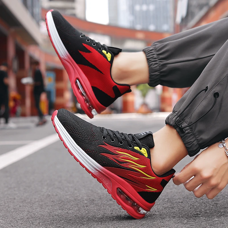 Damyuan Men Sneakers Air Cushion Running Shoes for Women Mesh Fashion Footwear Men Light Casual Sport Shoes Breathe Tennis Shoes