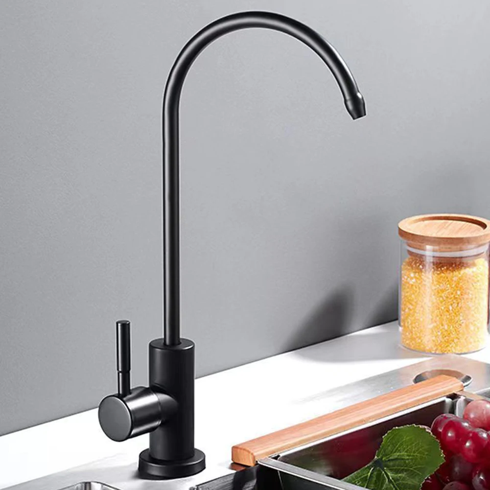 

Kitchen Faucet Direct Drinking Tap 1/4 Inch Stainless Steel Water Purifier Taps Gooseneck Water Dispenser Basin Faucet