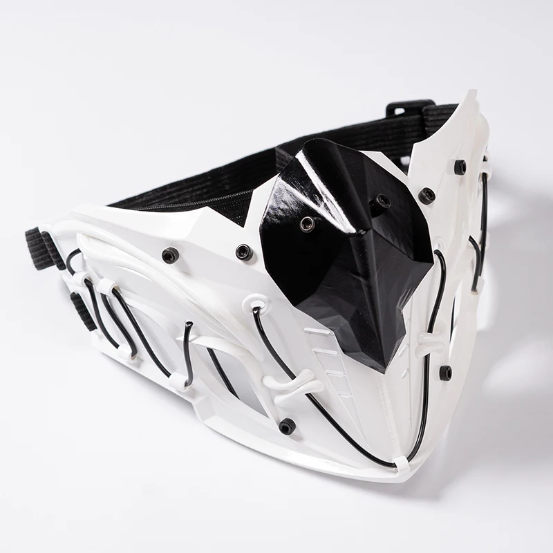 Оригинальный дизайн маска на половину лица ниндзя механическая кибер-защитная