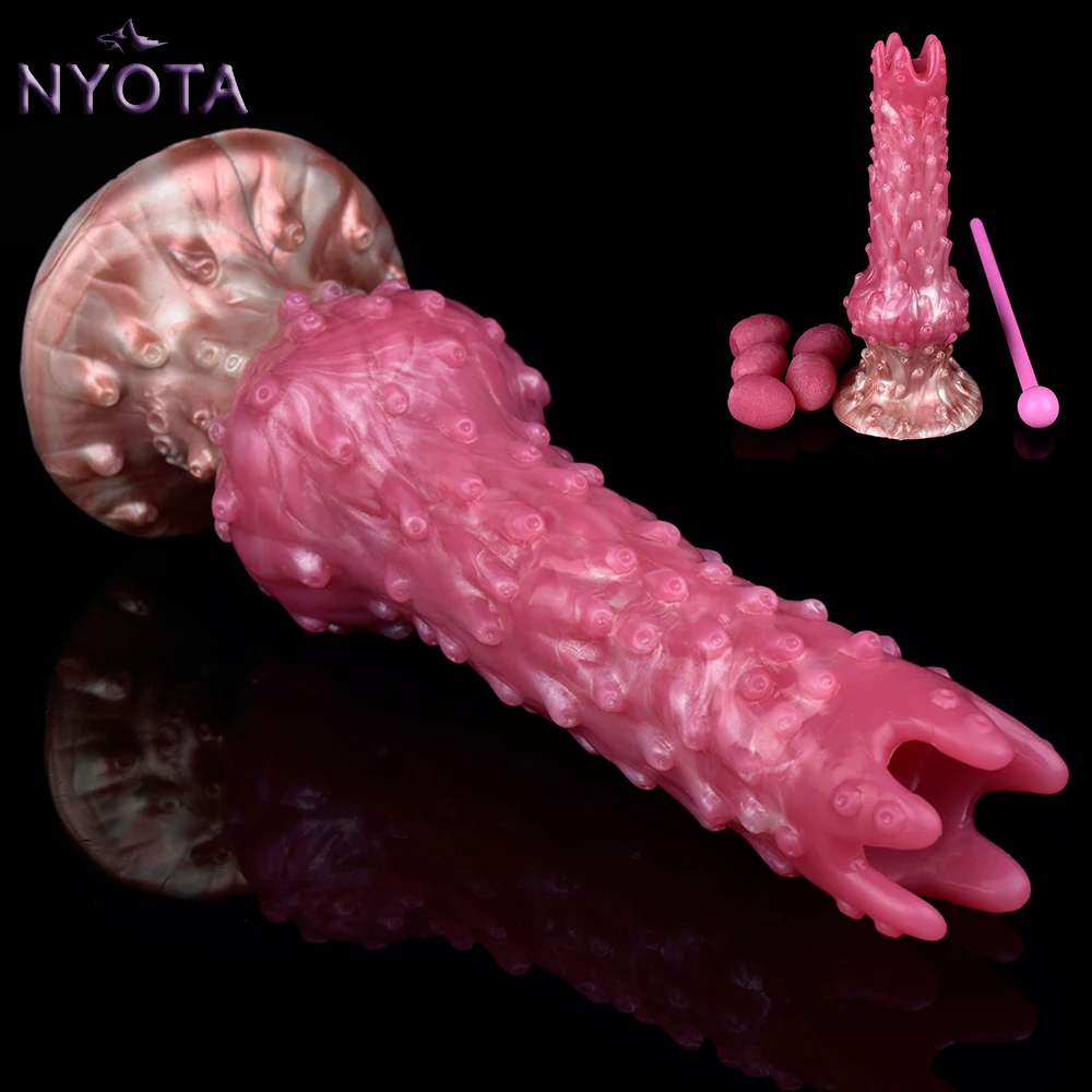 NYOTA Fantasy Lay-Eggs Ovipositor силиконовая анальная пробка ручной толкатель вагинальный