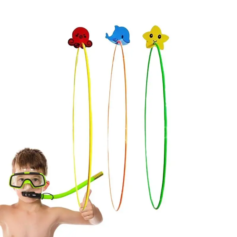 

Pool Rings To Swim Through 3 Pieces Swim Through Pool Diving Rings Wire Internal Integrated High Stability Pool Toys With PVC