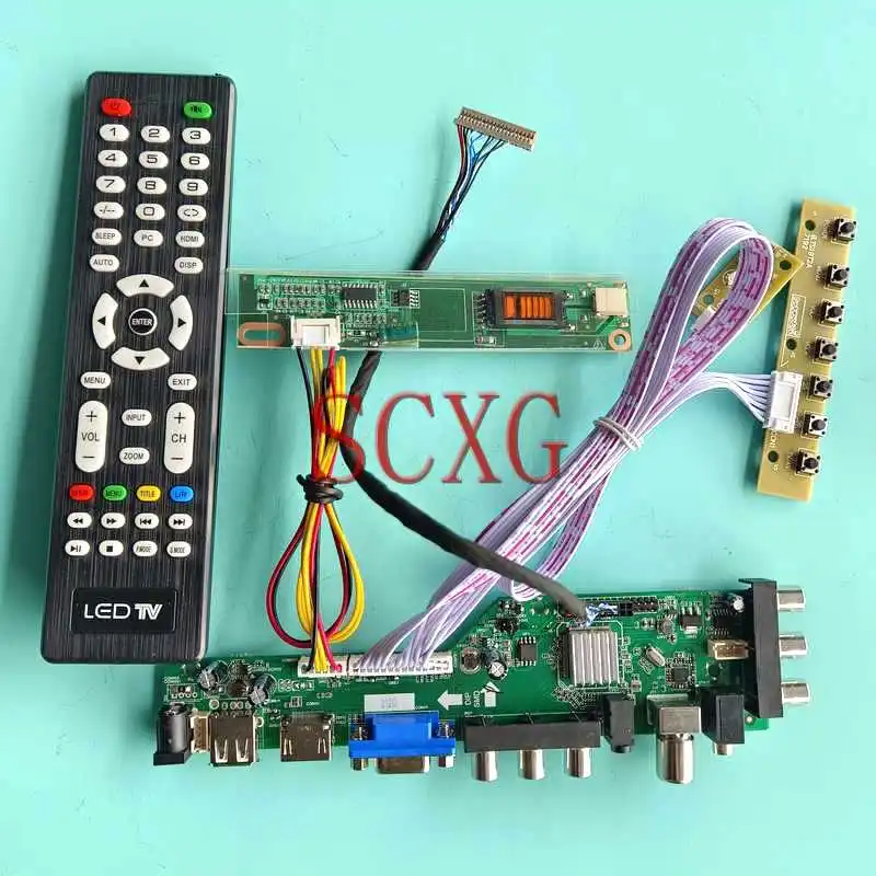 

Display DVB Digital Controller Board For B121EW01 B121EW02 Kit 1-CCFL 1280*800 USB HDMI-Compatible VGA AV RF 12.1" LVDS 20 Pin