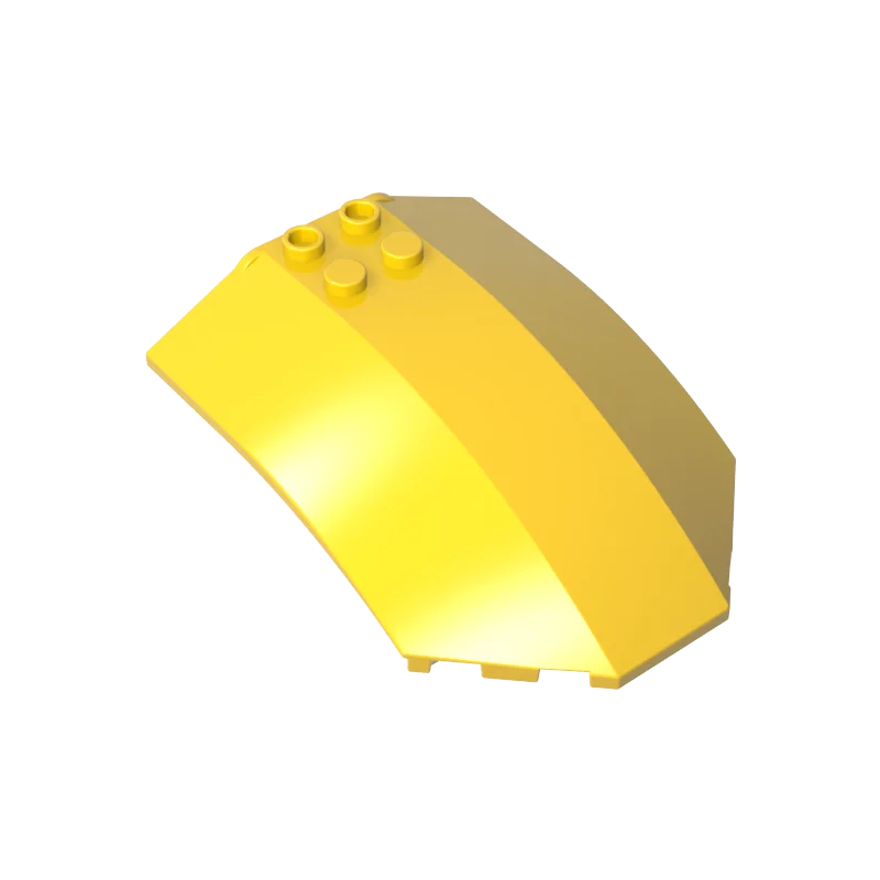 Фото Gobricks 1 шт. MOC изогнутое ветровое стекло 8x6x2 кирпичи, совместимые с моделью 41751 40995, детали строительных блоков, детские игрушки на день рождения №4
