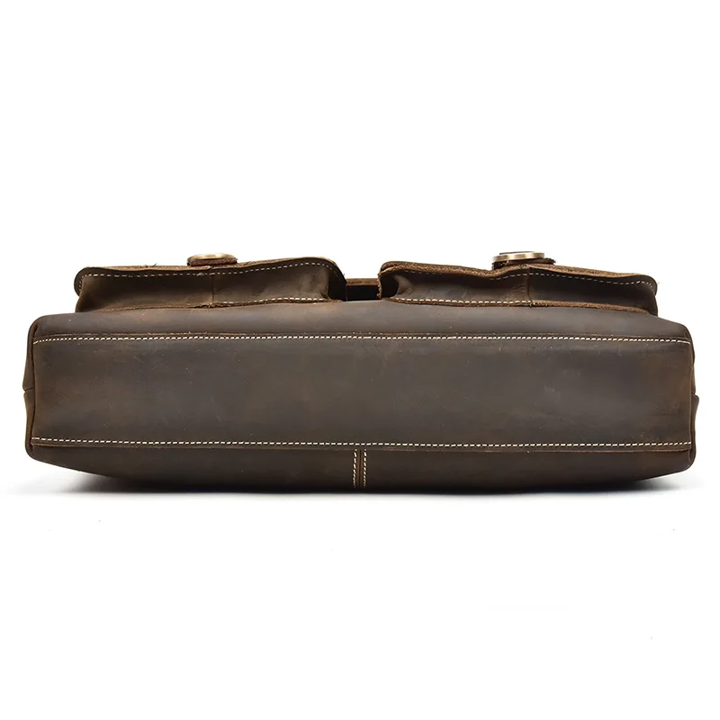 Crazy Horse Bag For Men Shoulder Bags Men's Briefcase Business Bag High Capacity Cowhide Side Bag For Men Crossbody Bag 2022 New