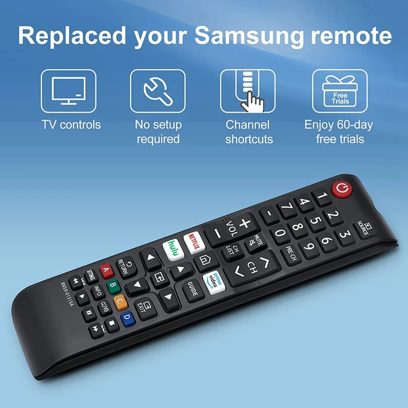 Универсальный пульт дистанционного управления для всех телевизоров Samsung, замена совместима со всеми телевизорами Samsung Smart TV, LED,LCD,HDTV, 3D, TV