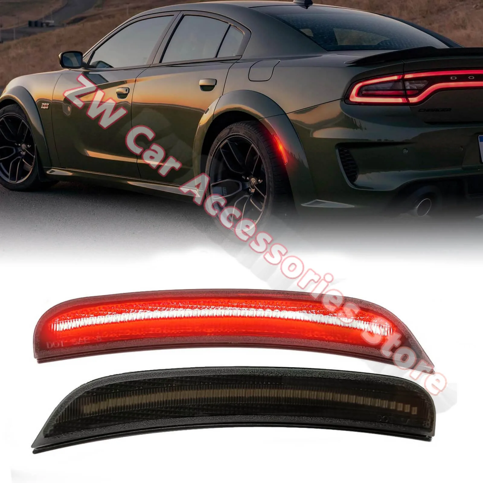 

Для Dodge Charger 2015-2023 светодиодный автомобильный передний/задний бампер, боковой габаритный фонарь, указатель поворота/фонари дальнего света, автоаксессуары