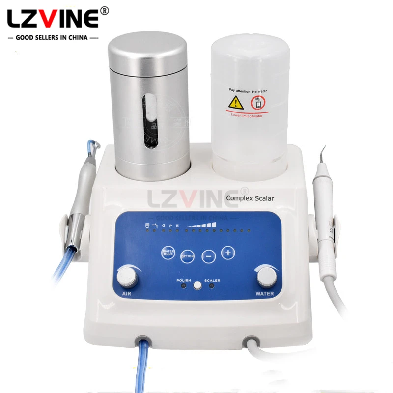 

Dental Equipment Ultrasonic Piezo Scaler and Air Polisher Sandblasting 2 in one machine / Dental Cavitron Scaler EMS handpiece