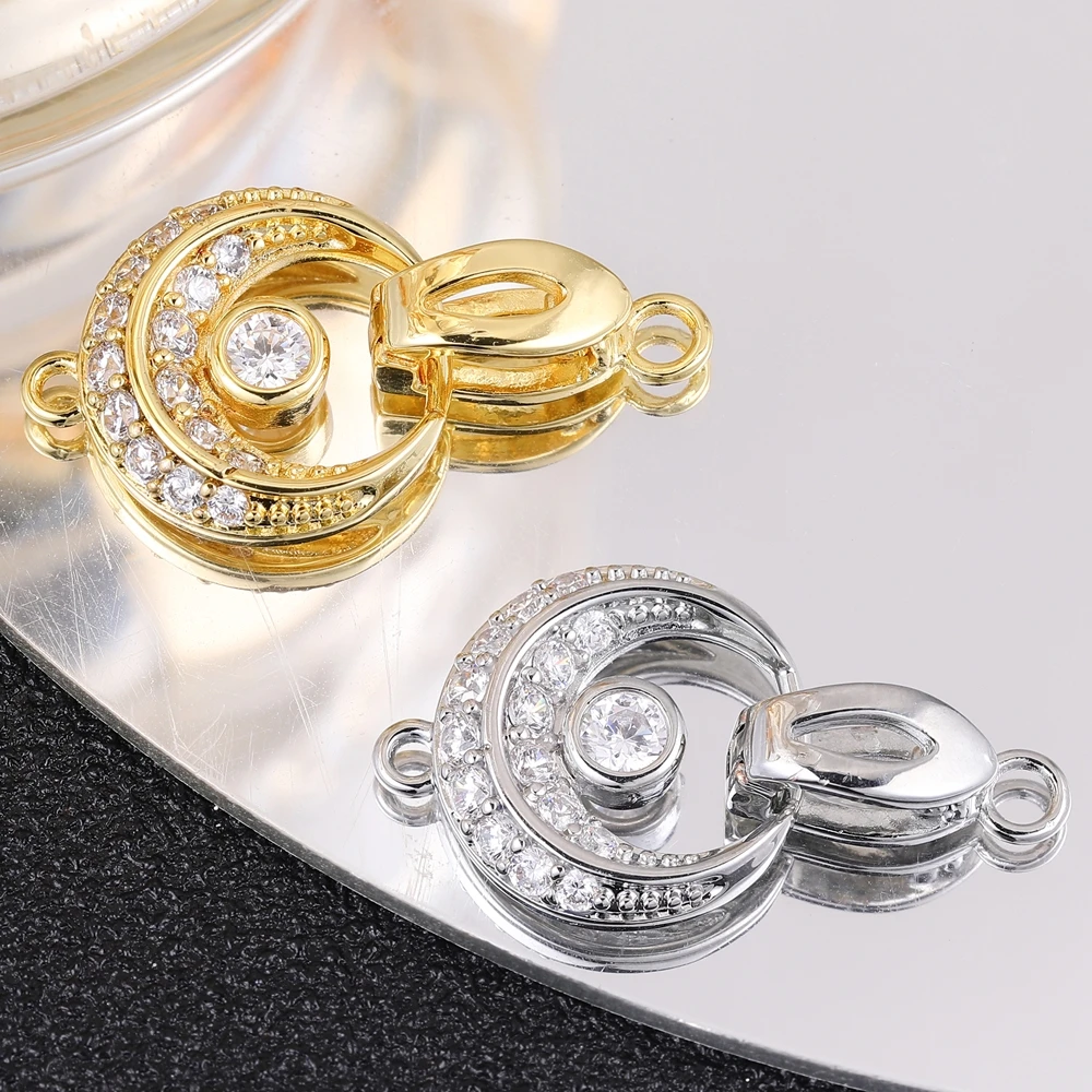 Фото Juya DIY основные металлические коннектор Cz застежки аксессуары для рукоделия барокко Жемчуг Бусины для изготовления ювелирных изделий №3