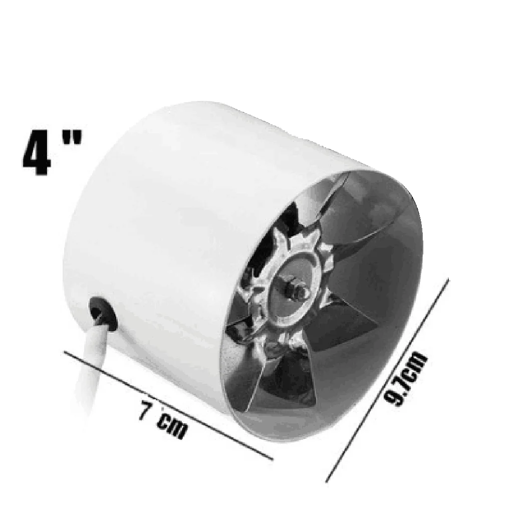 4-дюймовый 20 Вт встроенный воздуховод вентилятор вентиляция вытяжной для ванной