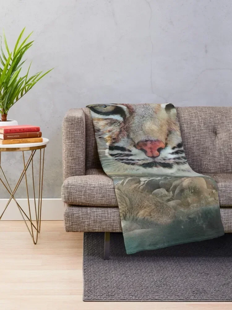 Плед Bobcat для дивана тонкие милые Клетчатые Шерстяные одеяла