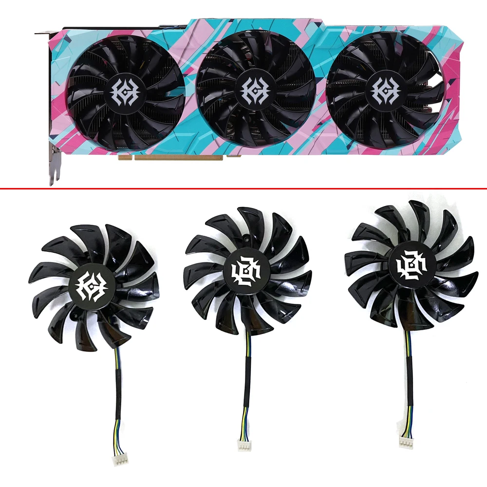 

3PCS NEW 87MM 4PIN GA92S2U RTX3080 Ti RTX3060 RTX3090 GAMING GPU FAN For ZOTAC RTX 3090-24G6X X-GAMING RTX 3070Ti RTX 3060Ti