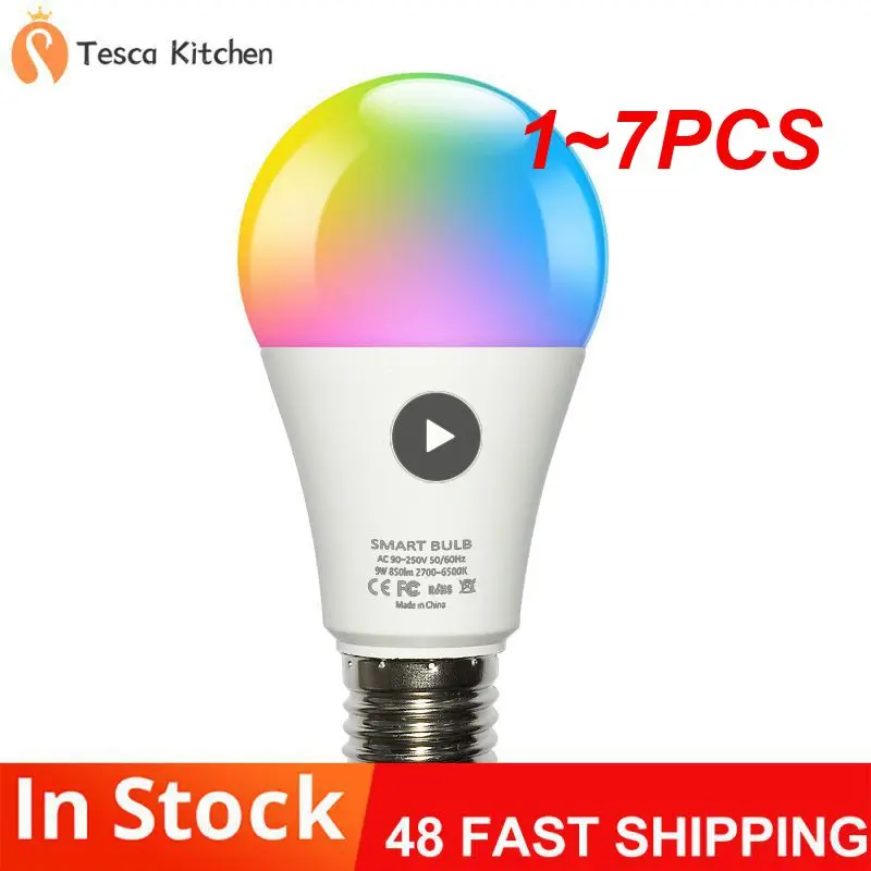 

Умная Светодиодная лампа E27 Zigbee, умная лампа с Wi-Fi, 15 Вт, 110 В, 1-7 шт.