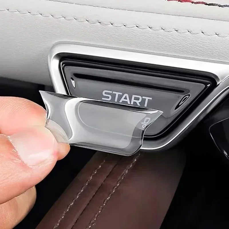 

Для GEELY Monjaro Xingyue L 2022 2023, новый пуск, вращающаяся кнопка, защитные наклейки, прозрачная защитная крышка, детали интерьера