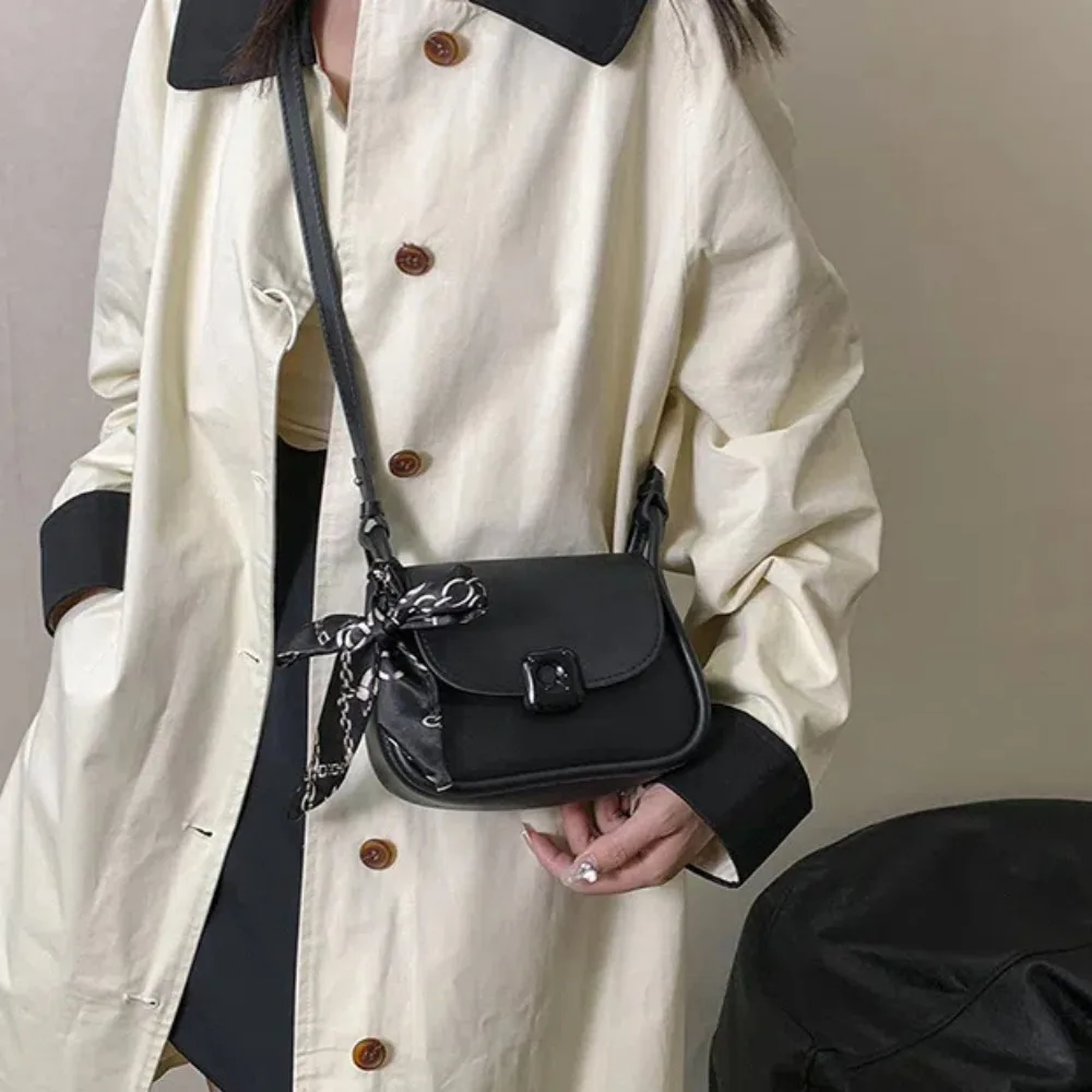 Шелковый шарф с подвеской в виде банта сумка для подмышек корейский стиль